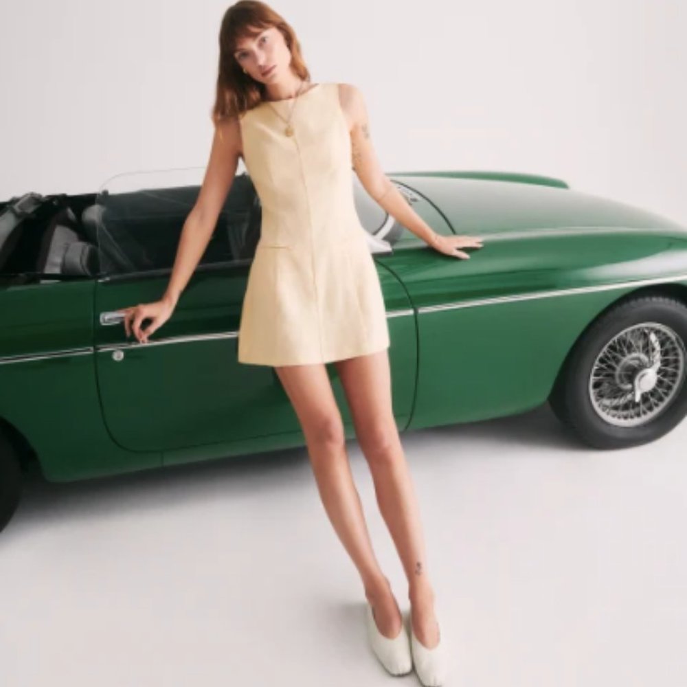 Reformation - Citron Linen Dress